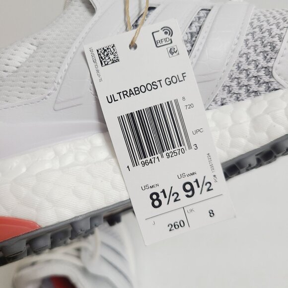 NEW Adidas Ultraboost Spikeless Golf Shoes IF0323 Size 8.5 Gray main image 6